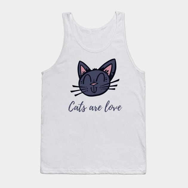 Cats are love Tank Top by Purrfect Shop